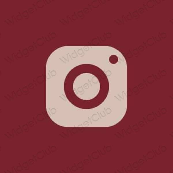 Estetik bənövşəyi Instagram proqram nişanları