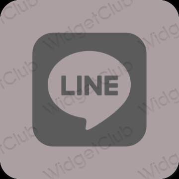 Icônes d'application LINE esthétiques