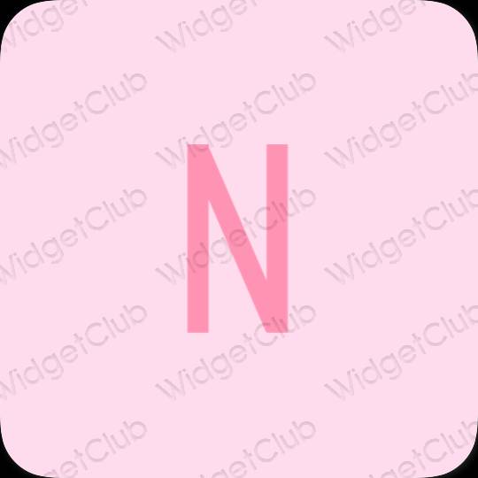 សោភ័ណ ពណ៌ស្វាយ Netflix រូបតំណាងកម្មវិធី