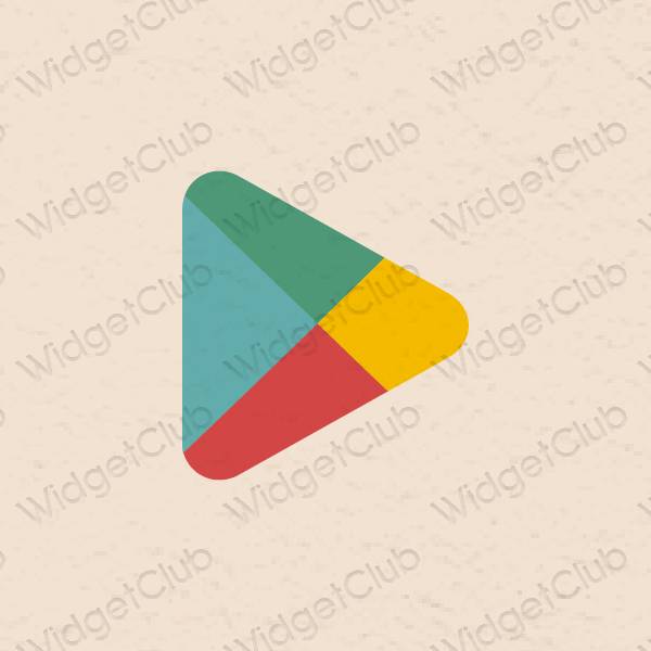 Aesthetic beige AppStore app icons