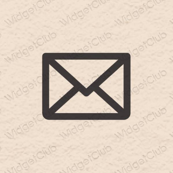 Aesthetic beige Mail app icons