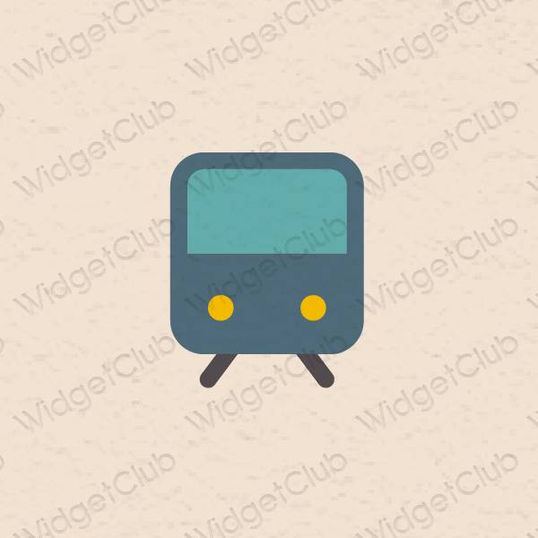 Aesthetic beige Yahoo! app icons