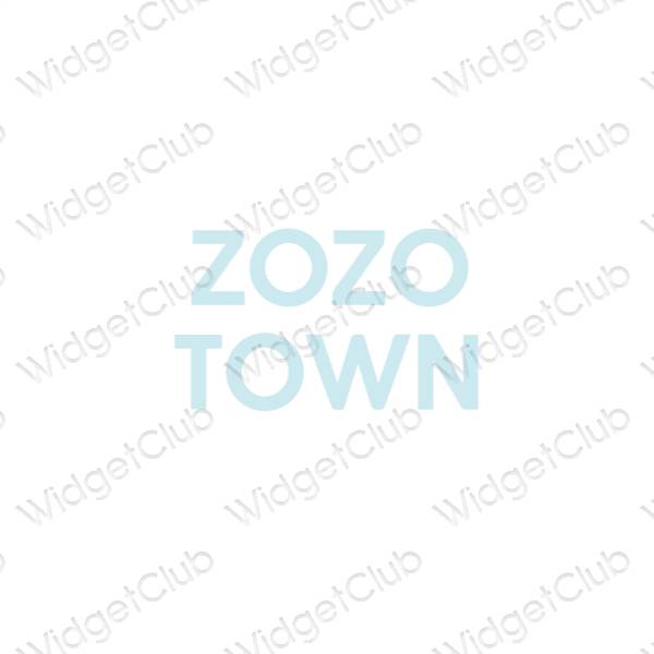 ესთეტიკური ZOZOTOWN აპლიკაციის ხატები