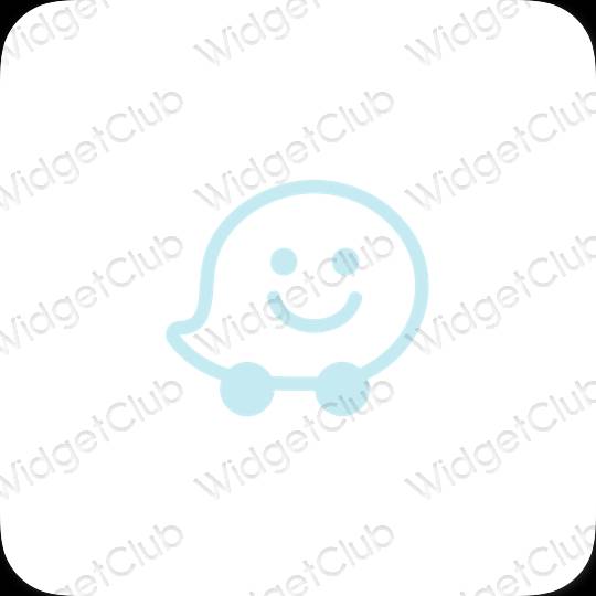 Aesthetic Waze app icons