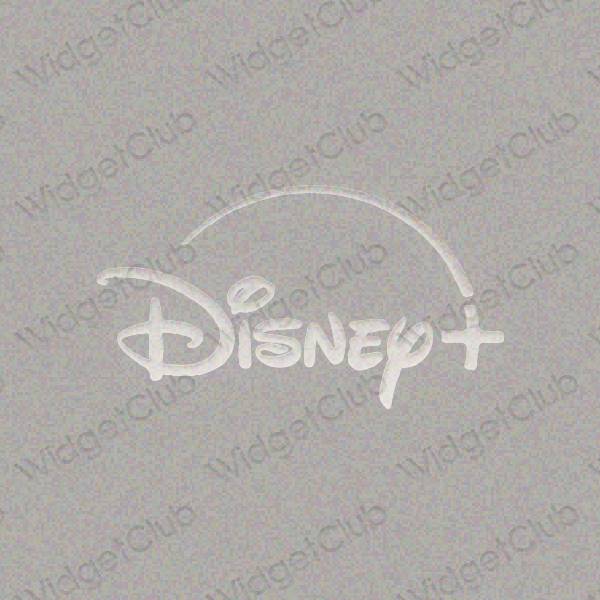 審美的 淺褐色的 Disney 應用程序圖標