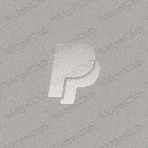 Aesthetic beige Paypal app icons