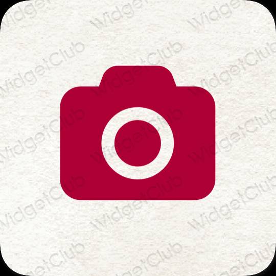 جمالي ليلكي Camera أيقونات التطبيق