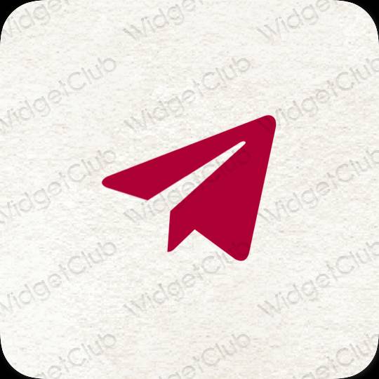 Estetické ikony aplikací Telegram