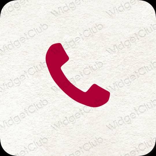 审美的 紫色的 Phone 应用程序图标