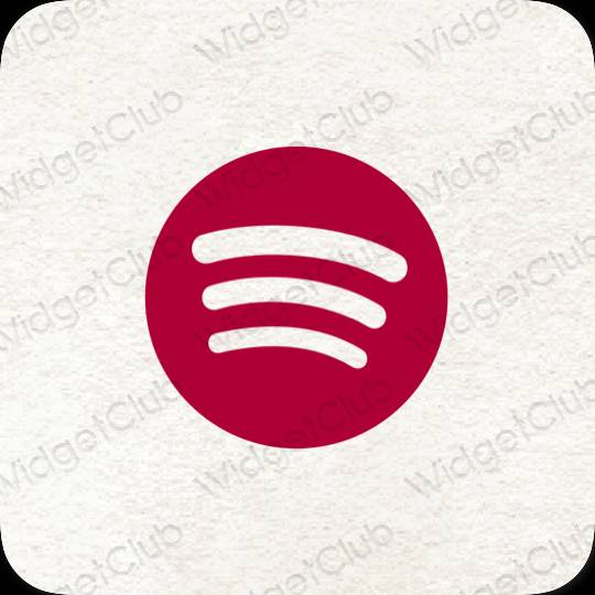 אייקוני אפליקציה Spotify אסתטיים