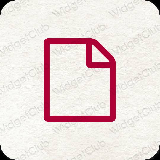 Estetik Notes uygulama simgeleri