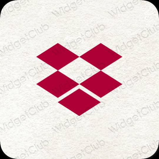 សោភ័ណ ពណ៌ស្វាយ Dropbox រូបតំណាងកម្មវិធី