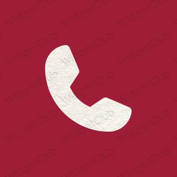 审美的 紫色的 Phone 应用程序图标