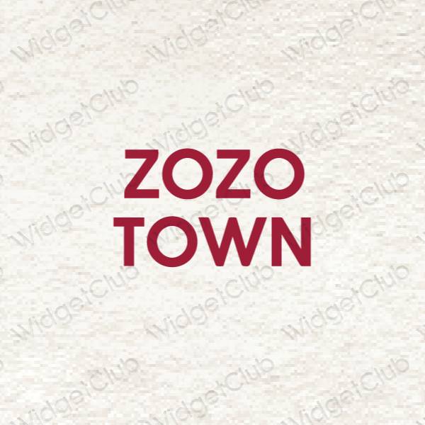 Aesthetic ZOZOTOWN app icons