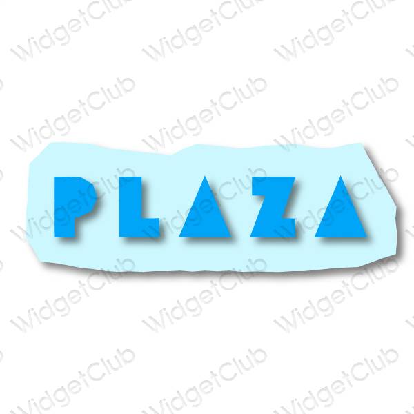 ესთეტიკური PLAZA აპლიკაციის ხატები