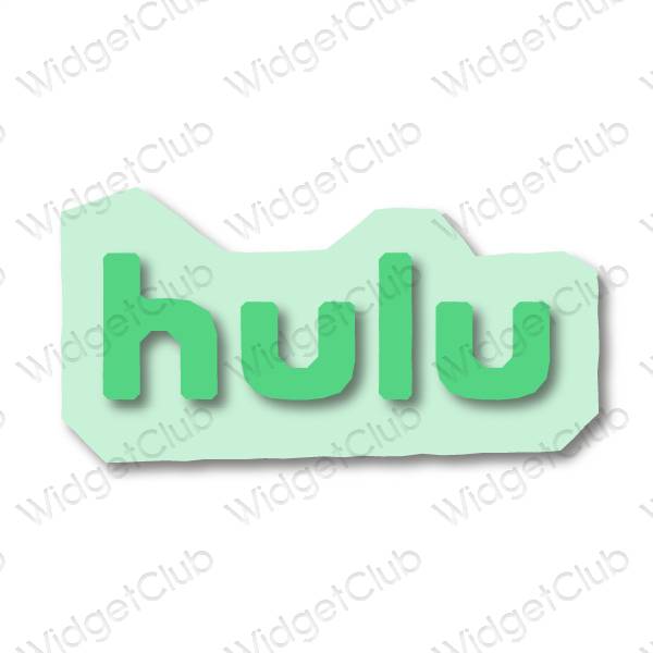 Estética hulu iconos de aplicaciones