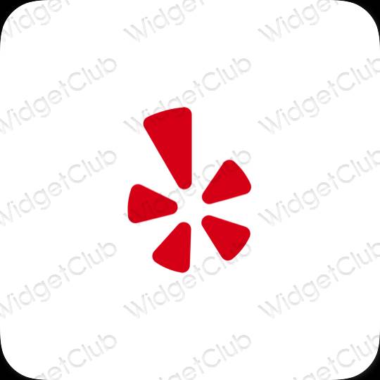 Ästhetische Yelp App-Symbole