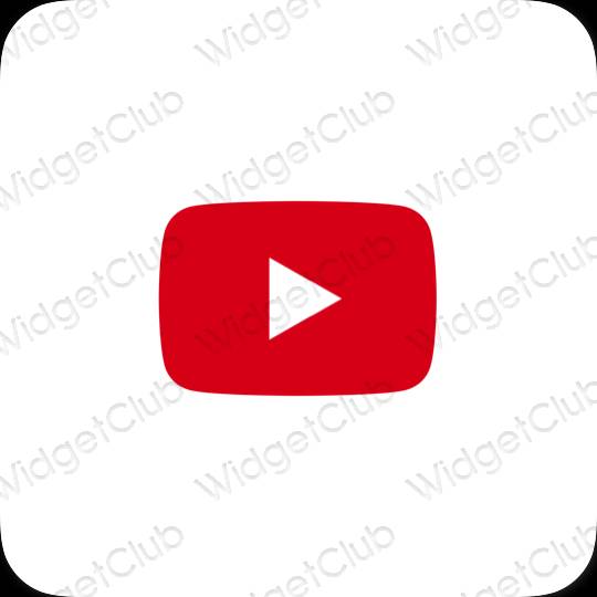 ესთეტიკური Youtube აპლიკაციის ხატები