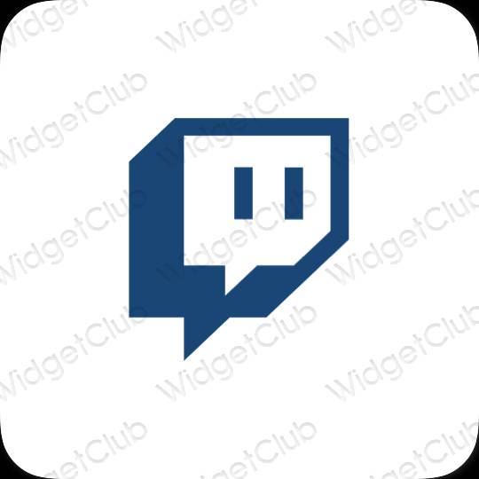 ესთეტიკური Twitch აპლიკაციის ხატები