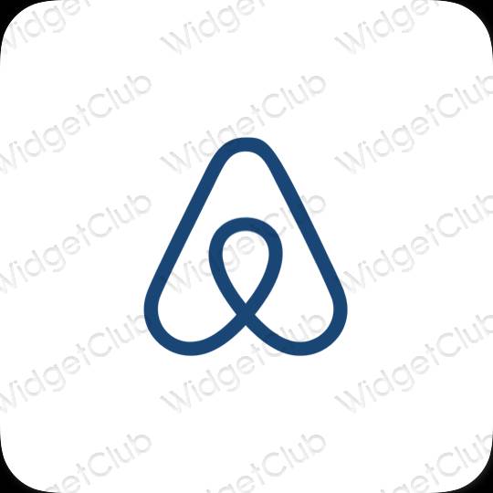 ესთეტიკური Airbnb აპლიკაციის ხატები