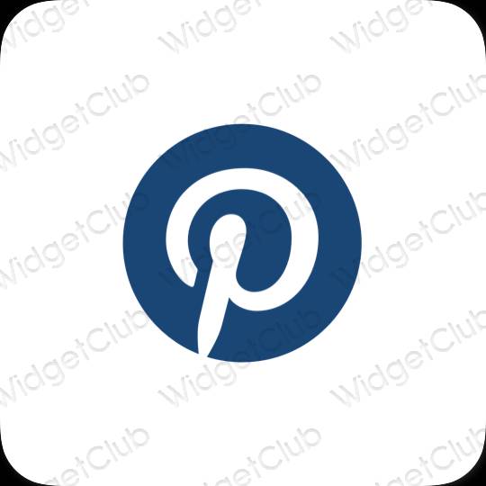 ესთეტიკური Pinterest აპლიკაციის ხატები