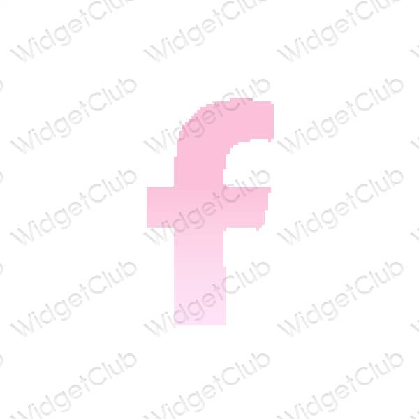 Ästhetische Facebook App-Symbole