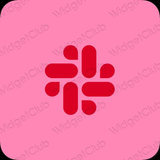 Aesthetic purple Slack app icons