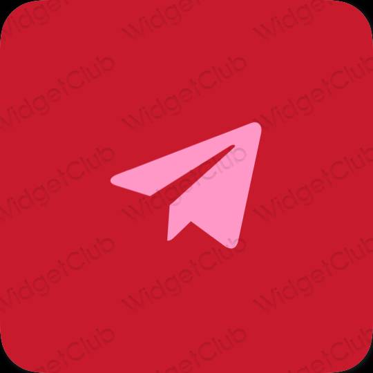 Aesthetic purple Telegram app icons