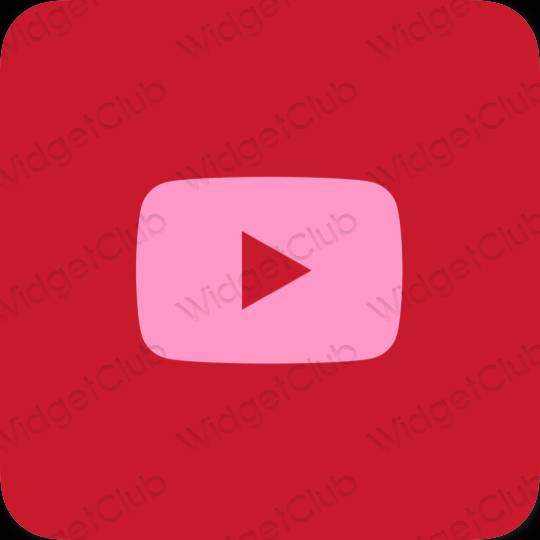 Aesthetic purple Youtube app icons