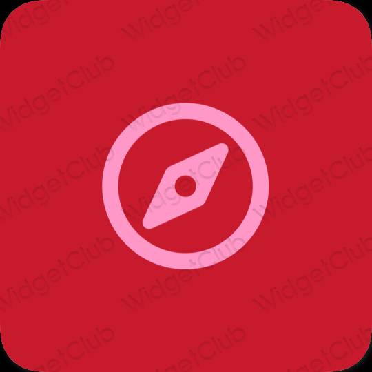 Estetico porpora Safari icone dell'app