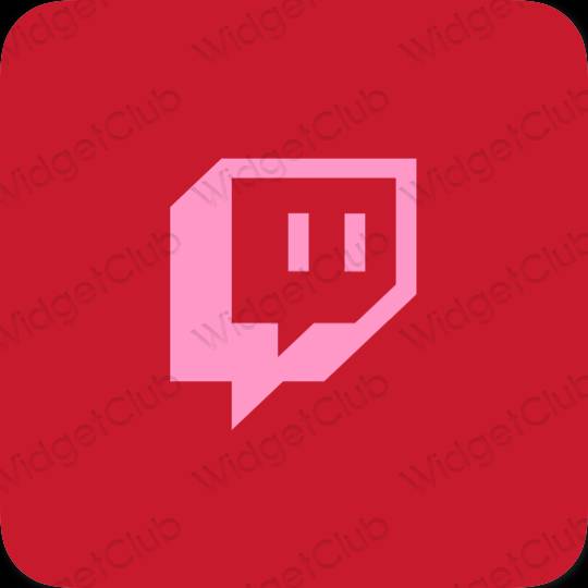 Aesthetic purple Twitch app icons
