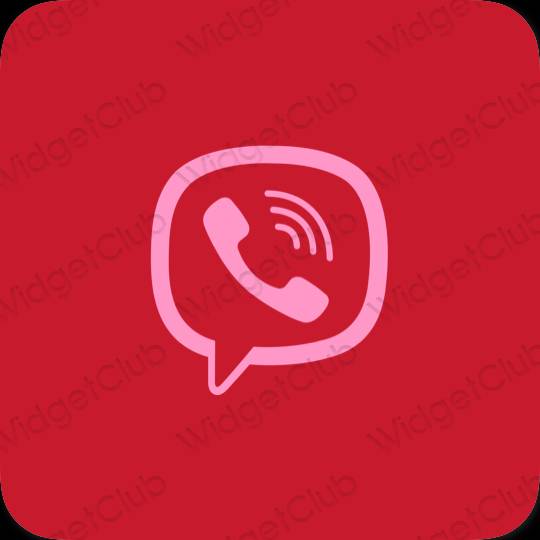 Aesthetic purple Viber app icons