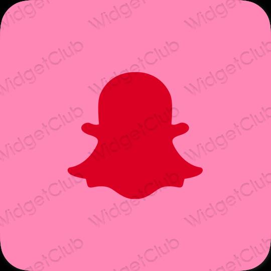 Aesthetic purple snapchat app icons