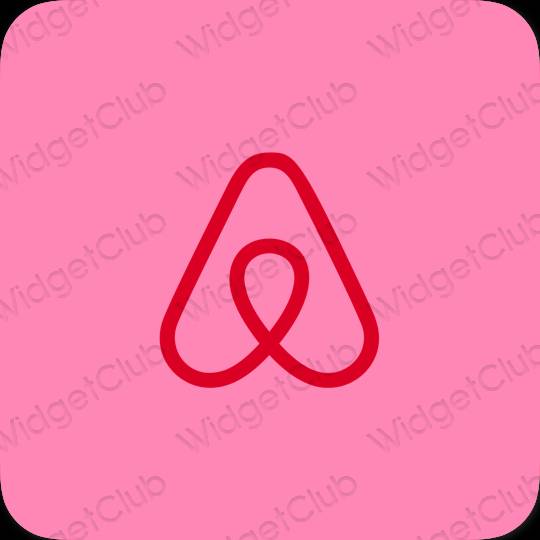 Aesthetic purple Airbnb app icons