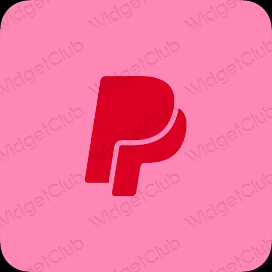 Aesthetic purple Paypal app icons