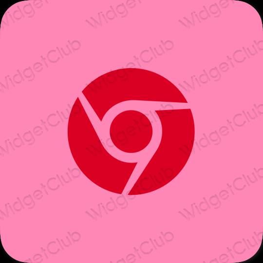 Aesthetic purple Chrome app icons