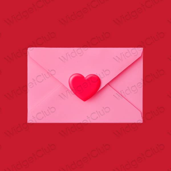 Aesthetic purple Mail app icons