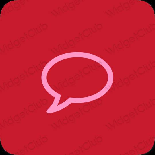 Aesthetic purple Messages app icons