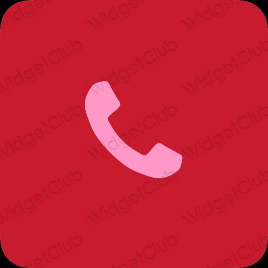 Estetický nachový Phone ikony aplikací