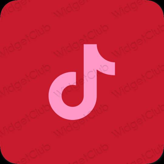 Aesthetic purple TikTok app icons
