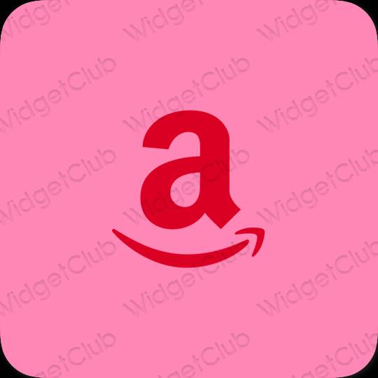 زیبایی شناسی رنگ بنفش Amazon آیکون های برنامه
