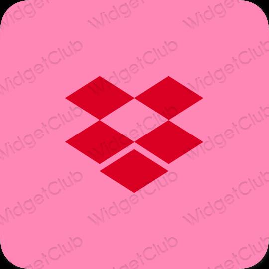 Aesthetic purple Dropbox app icons