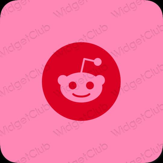 Estetik ungu Reddit ikon aplikasi
