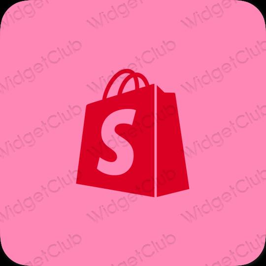 Aesthetic purple Shopify app icons