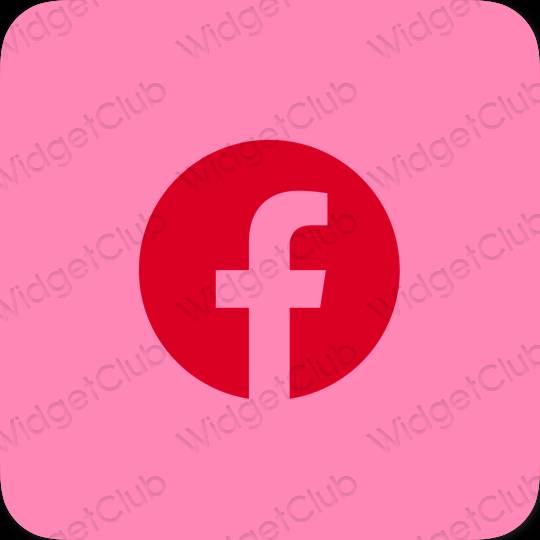 Aesthetic purple Facebook app icons
