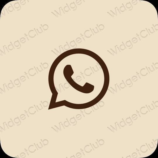 ესთეტიკური WhatsApp აპლიკაციის ხატები