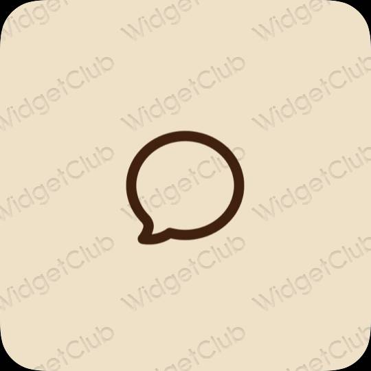 ესთეტიკური Messages აპლიკაციის ხატები