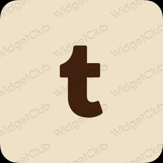 ესთეტიკური Tumblr აპლიკაციის ხატები