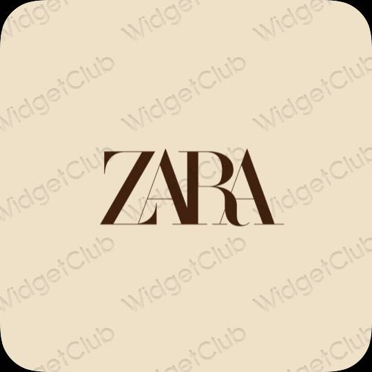 ესთეტიკური ZARA აპლიკაციის ხატები