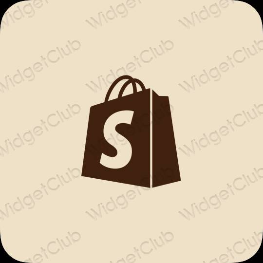 ესთეტიკური Shopify აპლიკაციის ხატები